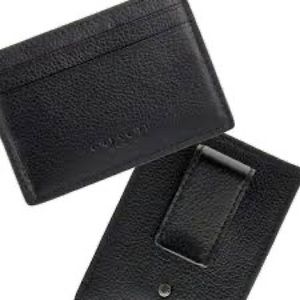 Coach money clip with card holder